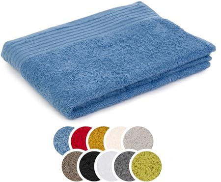 liebling Duschtuch Baumwolle, Serie Frankfurt, 400 gr. / m², 70 x 140 cm, 60 Grad, mit hochw. Borte, saugstark, Farbe: Fjord