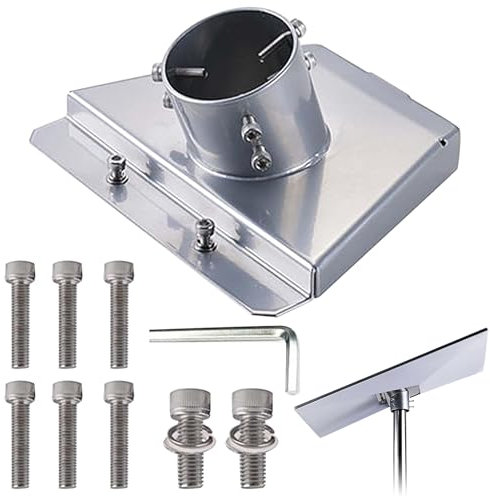 Starlink Gen 3 Pipe Adapter and Mount - Fits 20mm-48mm Pipe, Standard Dishy V3 Kickstand, Gen3/V3 Starlink Standard Dish Mounting Plate