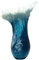 MinkeyBear Vase mit Ozean-Motiv, Kunstharz, handgefertigt, künstlerische Tischdekoration, für Zuhause und Büro, Blumenarrangement