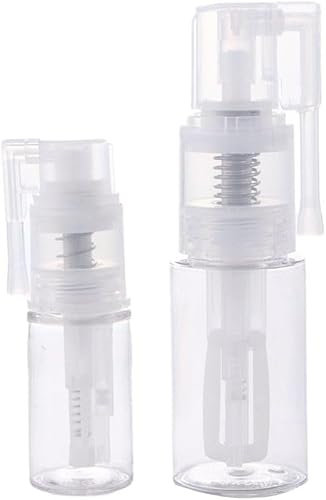 Wpppan 1Pc Transparent (14ml-A) Powder Spray Bottle,Refillable Hair Fiber Applicator,Empty Powder Cosmetics Bottles,Glitter Spray Bottle,Refillable Containers,Spray Bottles