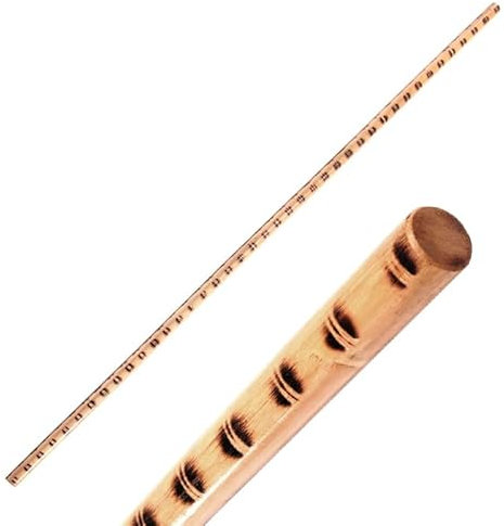 TEKKA BUDO BO Bâton de style tigre en rotin - 182 cm - Forme droite - Bâton long en bois pour sports de combat - Aikido, Kobudo, bojutsu Ninjutsu