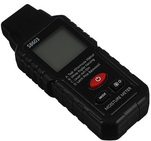 FOYTOKI Misuratore Di Umidità Digitale Portatile Per Interni e Muratura Igrometro Senza Batteria Con Display Lcd Facile Da Leggere Strumento Di Test Per Carta e Pareti Utile Per Controllo