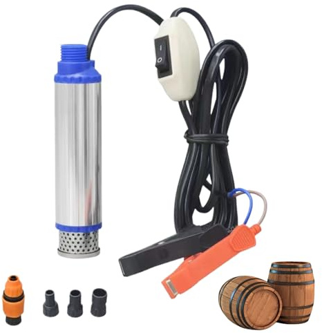 Oil Extractor Pump, Electric Fluid Remover, Portable Transfer Tool, Waterproof Motor Unit, Multi-Purpose Suction Device with Handle, Maintenance Kit for Car, Motorcycle, Lawn Mower, Garage