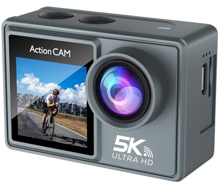 SWZEC Original Swevix Kamera (C1S-5K Fernbedienung – Nutzungsbedingungen, 64 GB)(grau)