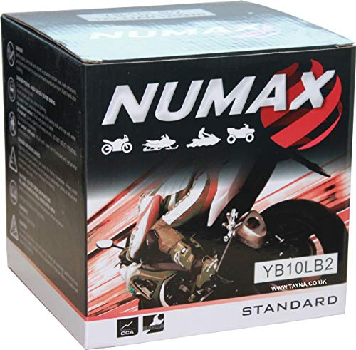 YB10L-B2 Numax MotorBatterie Moto 12V 11Ah YB10LB2