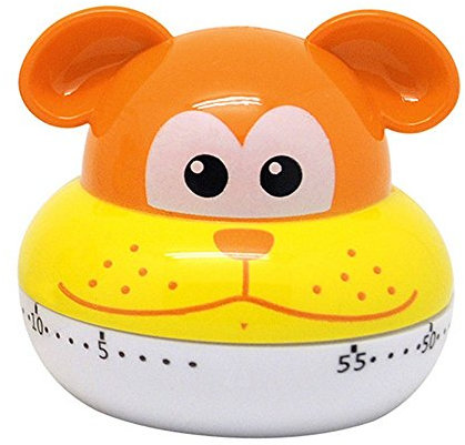 Belons Niedlich Hund Mechanischer Küche-Timer 55 Minuten Countdown Zeitmesser Kurzzeitwecker Manueller Zeitgeber Erinnerung Alarm Eieruhr