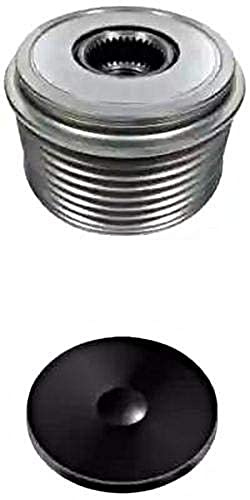 HELLA 9XU 358 039-221 Alternator Freewheel Clutch - Thread Size: M17x1,5 - Number of grooves: 7 - with cap