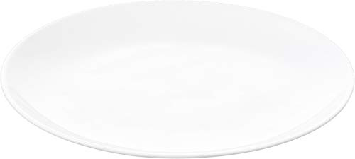 Wilmax WL-991012/A Porzellan Dessertteller mit Rollrand, Weiss, 18cm Durchmesser