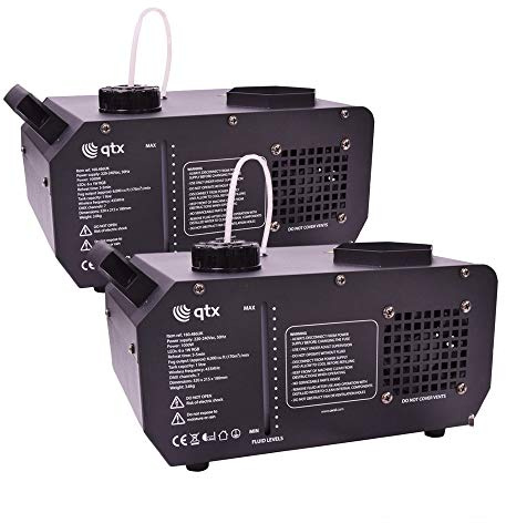2x QTX Flare Vertical Smoke Fog Machine RGB CO2 Jet Type Effect inc Remote