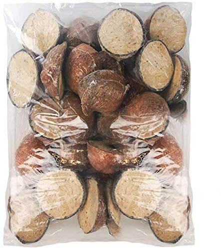 SQUAWK Suet Filled Coconut Halves | Premium Wild Bird Food | Protein-Rich, High Energy Feed | Sunflower Seeds and Cereal Oat | Healthy & Strong Development for Birds | Year-Round Feeding (5 Pack)