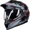 ILM Motorradhelm Herren Damen Motocross Helm Motorcycle Full Face Helmet ATV Dirt Bike ECE Modell-606V,Grau Rot,S