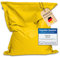 BuBiBag Riesen Sitzsack XXL mit Füllung, Outdoor Sitzsäcke für Kinder und Erwachsene, Beanbag mit waschbarem Bezug & wetterfest (Gelb 190x145cm)
