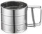 Fliyeong Sifter Stainless Steel Flour Smooth Sieve mesh for Fruit Flour Vegetables Cleaning Sieve Necessary Kitchen Tools Practical and Popular