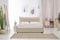 EVERGREENWEB Letto Matrimoniale con Contenitore 160x195 cm, Elegante Struttura Letto Imbottita, Rete a doghe in Legno Inclusa, Moderna Testiera Rivestimento SFODERABILE Tessuto Tortora, Modello ARLES