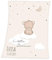 Wolimbo Soft-Peach Babydecke mit Namen personalisiert - Motiv Little Dreamer - Besticktes Geschenk für Mädchen und Junge 75x100cm