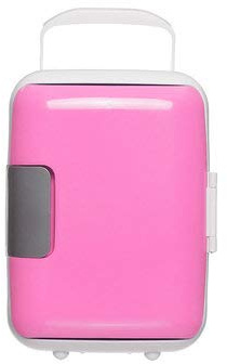 PeroFors 4L Electric Portable Mini Fridge Refrigerator Cooler Freezer 12V/220V For Car Home - Pink