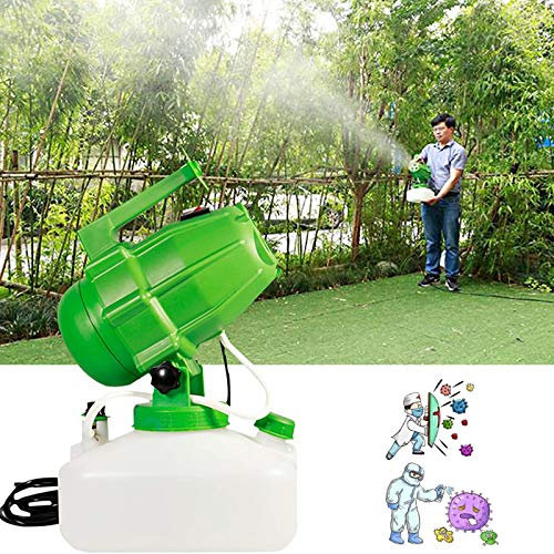 GBHJJ 5L Nebulizador Desinfeccion Profesional Ulv, Pulverizador Atomizador Antimosquitos, Desinfectante para la Higiene en Interiores y Exteriores, Nebulizador (Verde)