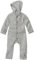 disana WALK-OVERALL, 100% Bio-Merinowolle GOTS, IVN Best | mit Umklappbündchen | Newborn Baby Kleinkind Kind Unisex | Made in Germany | Grau Gr. 98-104