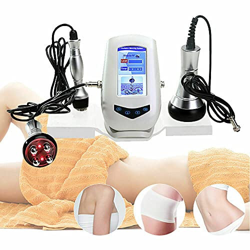 Anti-Cellulite Massagegerät 3 In 1 Ultraschall Kavitation RF Körper Massagegerät Fettverbrennung Abnehmen Maschine Anti-aging Gesichts Hautverjüngung Maschine für Hautstraffung, Gewichtsverlust