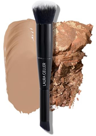 LAURA GELLER NEW YORK Concealer- und Foundation-Make-up-Pinsel mit zwei Enden zum Mischen von flüssigem und cremefarbenem Make-up