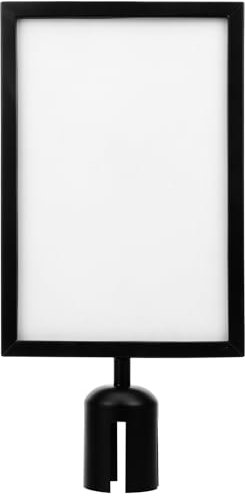 Operitacx Marco para Carteles de Control de Multitudes, A4 Soporte Vertical para Carteles, Marco para Carteles de Doble Cara, Soporte Retráctil para Carteles Comerciales, para Aeropuertos y Eventos