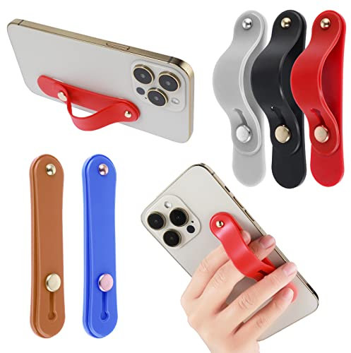 Cobee Handyschlaufe Fingerhalter, 5 Stück Handyschlaufe Grip Halter Fingerschlaufe Ständer (rund)