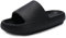 Donpapa Zapatillas Mujer Chanclas Hombre Sandalias Baño Piscina Playa Zapatos Verano Nube Pala plataforma Pantuflas Comodas YZ Negro 40-41