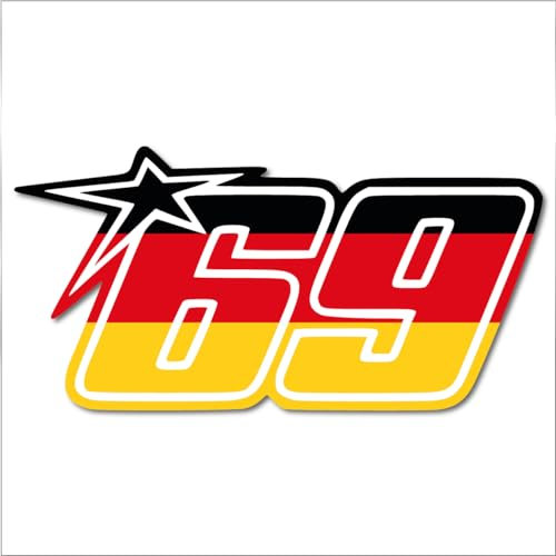 generisch Startnummer 69 Aufkleber Stickerfreaks Hayden sixtynine Sticker Racing Bike Digitaldruck Deutschland Größe L