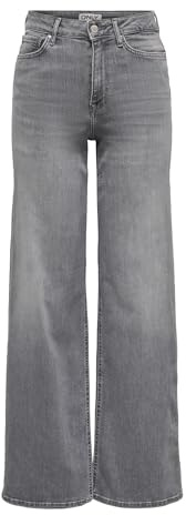 Only Femme Onlmadison Blush Hw Wid Dnm Rea0938 Noos Light Grey Denim Xs/30L