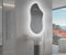 Artforma Badspiegel mit Beleuchtung - Asymmetrischer Spiegel - 54x94 - Led Spiegel Bad - Unregelmäßiger Form - Badezimmerspiegel Nach Maß - Modernes Design - Ohne Rahmen