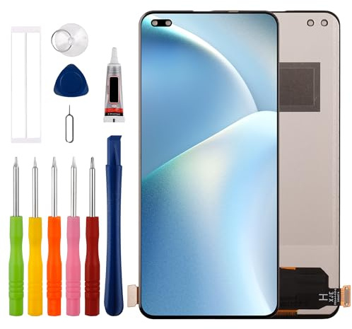 Duotipa [Ne prend pas en charge les empreintes digitales] Écran TFT LCD écran tactile Digitizer Assembly Remplacement pour Oppo A93 4G / Reno4 / Reno4 Lite/F17 Pro 6,43 pouces avec kit d'outils de
