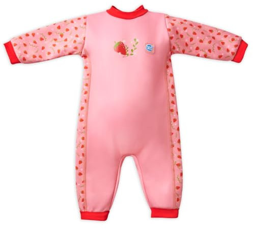 Splash About Warm in One Baby Wetsuit, Strawberry Field, 6-12 Months