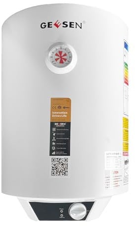 GEESEN Hot Electric Water Heater - 2KW, 30L, 240V Compact Point-of-Use Design for RVs, Trailers, and Kitchens with Adjustable Thermostat,UK Plug