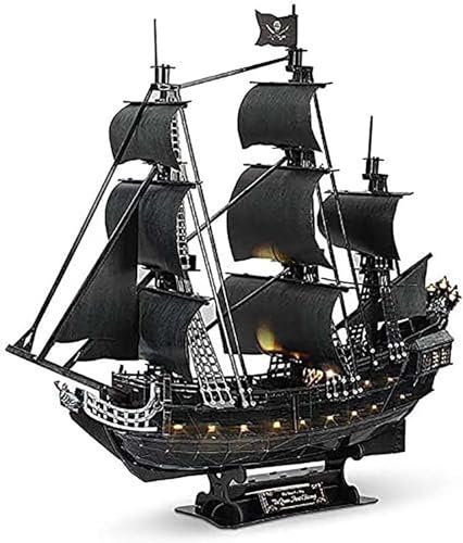 ZXINXIN Black Pearl Puzzle – Piratenschiff – 3D-geschnittenes Holz – Erwachsene – Kreativmodell – Valentinstag/Junge und Mädchen – Geburtstag