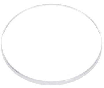 HARFINGTON Watch Crystal Glass Len Flat Round Clear Sapphire Glasses Watches Face Crystals Lens Replacement for Watchmaker, Clear, 21.5mm x 1.5mm