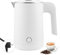WIYETY 800ML Edelstahl Wasserkocher Klein: Schnelles Kochen Reisewasserkocher Klein mit Metall-Filter, Tragbar Mini Wasserkocher für Tee Kaffee Reisen Camping Wohnwagen(11.5 * 11.5 * 17cm)