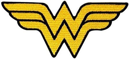 Wonder Woman Symbol Patch Superhero Costume Emblem DC Comics Iron-On Applique Aufnäher Besticktes Patch zum Aufbügeln Applique Souvenir Zubehör