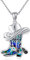 DAYLINLOVE Cowboy Boot Halskette 925 Sterling Silber Cowgirl Cowboy Boot Hut Halskette Western Schmuck für Frauen Männer