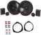 JBL Stage3 607C Lautsprecher mit Einbauset passend für FIAT Ducato III (250/251) ab 2006 Türen vorne 500 Watt 165mm 2 Wege Kompo