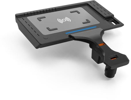 Kucok BMW X3/X4 Wireless Charge Custom-Compatible with BMW X3 2018-2024 and BMW X4 2019-2025, for BMW X3/X4 Accessories,15W Wireless Charger Pad Mat for BMW X3/X4, with QC 3.0 USB Fast Charging Port