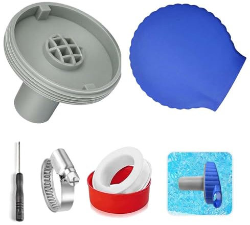 TUIBEIDAMAI Pool Einlaufdüse, Pool Düse, Pool Auslassdüse Ø32 mm mit Pool Anschluss Zubehör,Pool Einströmdüse für Intex Bestway Pool Düse Auslass Ausströmer Zubehör