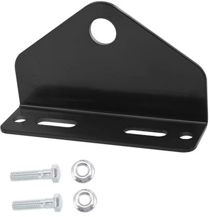 Healifty De Remorque Robuste pour Tondeuses Lourdes Accessoires De Remorquage De Tondeuse Tournant en Acier Noir