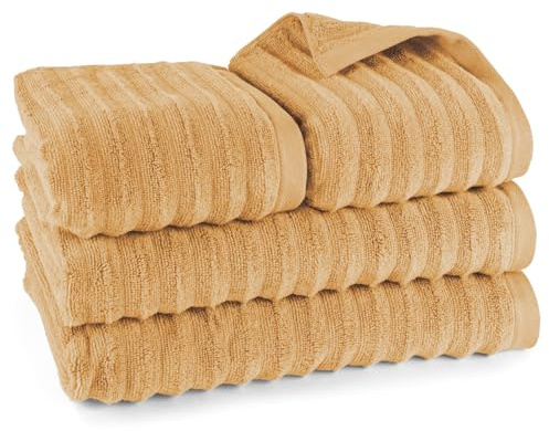 Pure Label Handtücher Set 4-TLG 2x70x140 2x50x100 Safran | Weich, saugstark und pflegeleicht – für ein angenehmes Gefühl jeden Tag