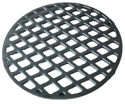 HpLive 30cm Runde Gusseisen Grillplatte Grillrost mit Löchern BBQ Grilleinsatz für Holzkohlegrill Gartengrill