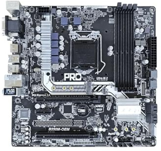 Carte mère Fit for ASRock B250M-OEM Compatible avec Les processeurs i7 7700K et 6700K, i5 7600K 6500, i3 7350K 6300, LGA 1151, DDR4 2400 MHz, SATA III, NVME, M.2, mATX Carte mère