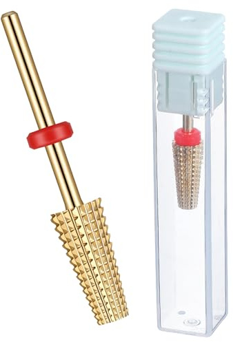 Brocas de uñas 5 en 1, brocas de carburo para uñas, vástago de 3/32 pulgadas, herramienta de lima eléctrica de extracción rápida para manicura, pedicura, cutícula, acrílico, gel duro, pulido de uñas