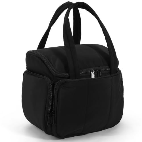 Trousse de Toilette Femme Voyage, Sac de Rangement Maquillage Imperméable avec Poignée, Grande Capacité, Trousse Multi-Poches pour Articles Toilette et Accessoires