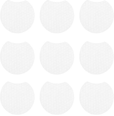 Make Up Entferner Pads 900 Stück Halbkreis, Doppellagig | Augen Make Up und Reinigungstoner, Perlenstruktur, Vlies und Baumwolle, Weiß mit Netzbeutel