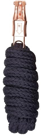 Imperial Riding Führstrick IRH Classic PH mit Panikhaken, aus robustem Polypropylen, Navy-Rosegold