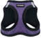 Voyager Step-In Plüsch-Hundegeschirr by Best Pet Supplies - Step-In-Westengeschirr für kleine und mittelgroße Hunde, Weicher Plüsch, Violett Kunstleder, Size S - Brust 37-40 cm